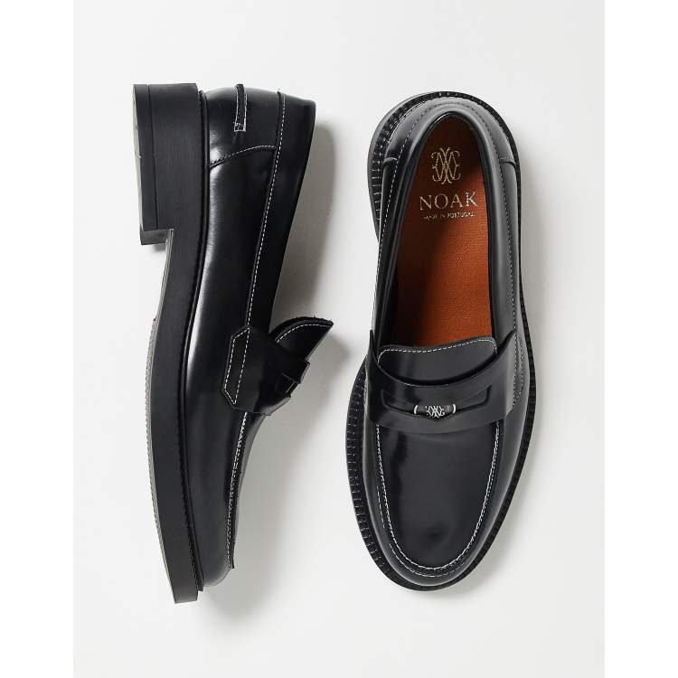 Mens Linder leather color block pattern Oxford loafers. Made in Portugal! LINDER | Shoes | Mens Linder Colorblock Pattern Oxfords Size  main image 3