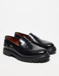 [Noak] Noak Made in Portugal penny loafers in black leather 39 Black