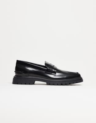  made in Portugal penny loafers  leather
