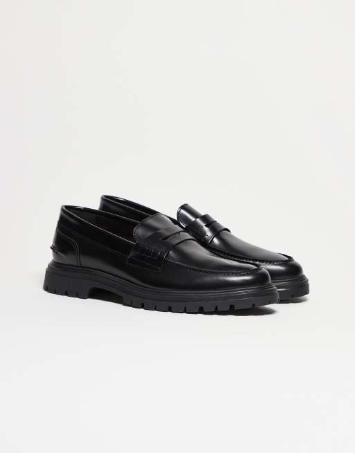 NOAK made in Portugal penny loafers in black leather, 4 of 5
