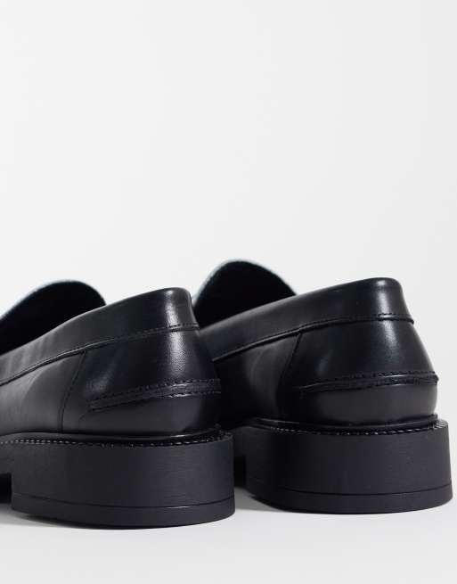 NOAK made In Portugal penny loafers with graphic in black leather, 3 of 4