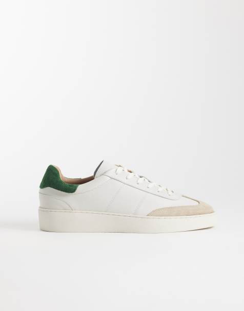 NOAK – Made In Portugal – Retro-Sneaker zum Schnüren aus Leder und Wildleder in Weiß - view 1