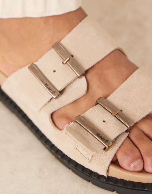 Noak - Made in Portugal - Sandalen van leer met gesp in bruin, 2 van 4
