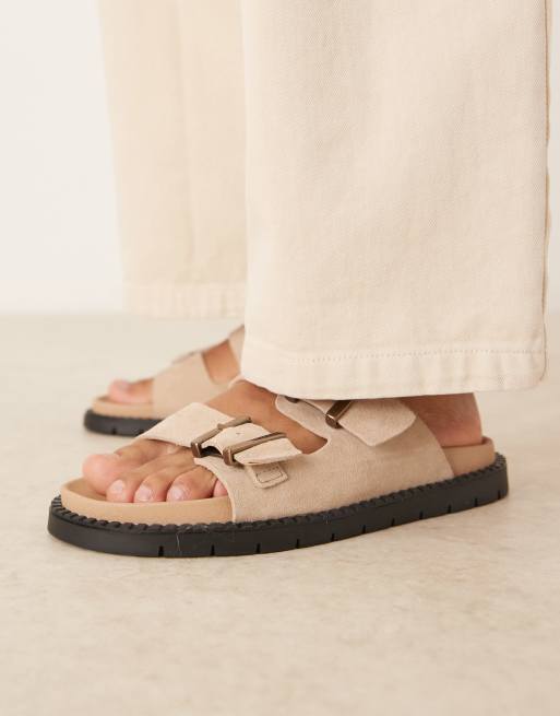 Noak - Made in Portugal - Sandalen van leer met gesp in bruin, 4 van 4