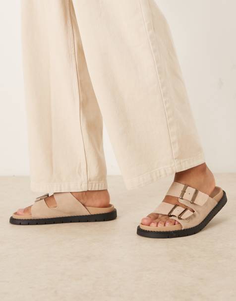 Noak made in Portugal sandals in brown leather with buckle - view 1
