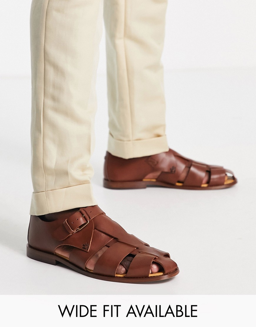 Noak Made In Portugal Sandals In Brown Leather