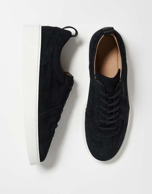 Noak – Made in Portugal – Schwarze Sneaker aus Wildleder und Leder mit weißer Sohle, 2 von 5