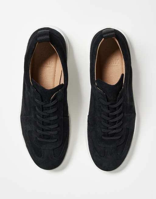 Noak – Made in Portugal – Schwarze Sneaker aus Wildleder und Leder mit weißer Sohle, 5 von 5