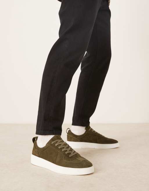 Noak - Made in Portugal - Sneakers in camoscio e pelle nere con suola bianca, 3 di 5
