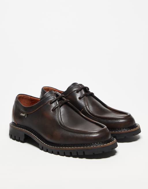 Noak - Made in Portugal - Veterschoenen van leer in bruin, 2 van 4