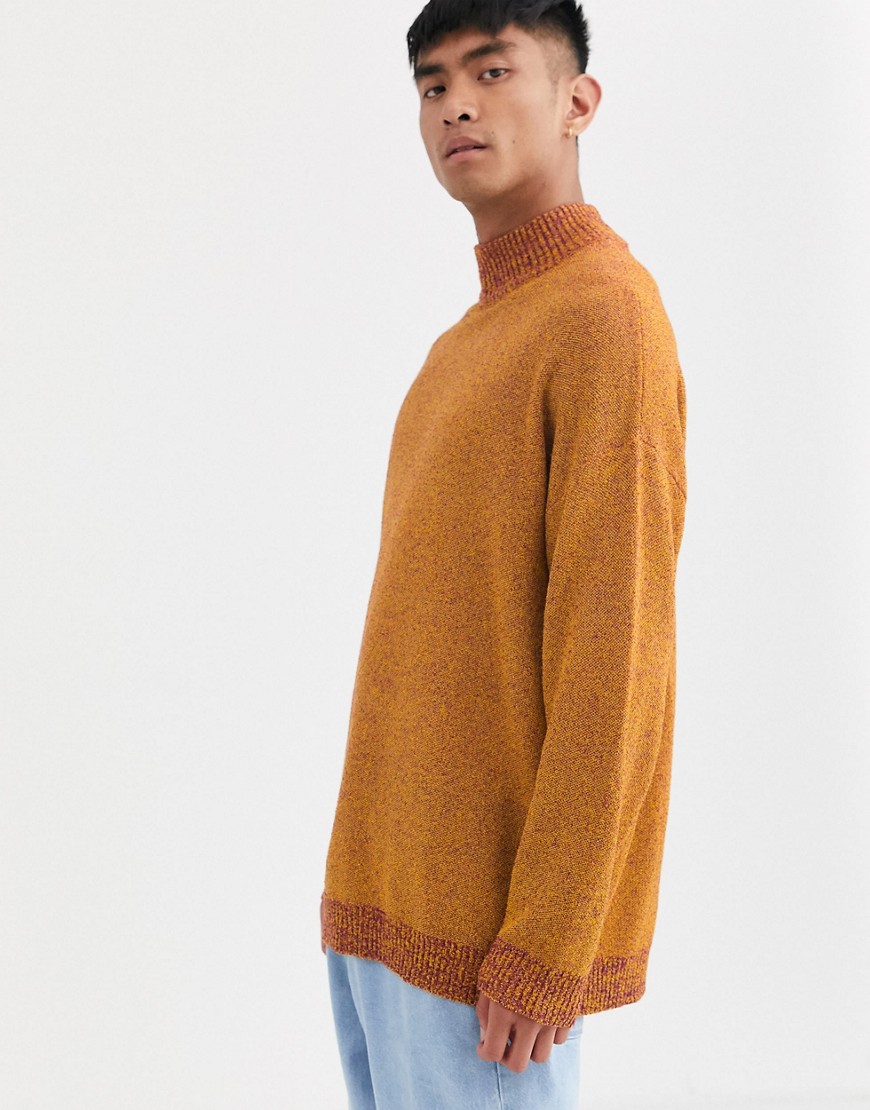 Noak – Orange tröja med hög krage