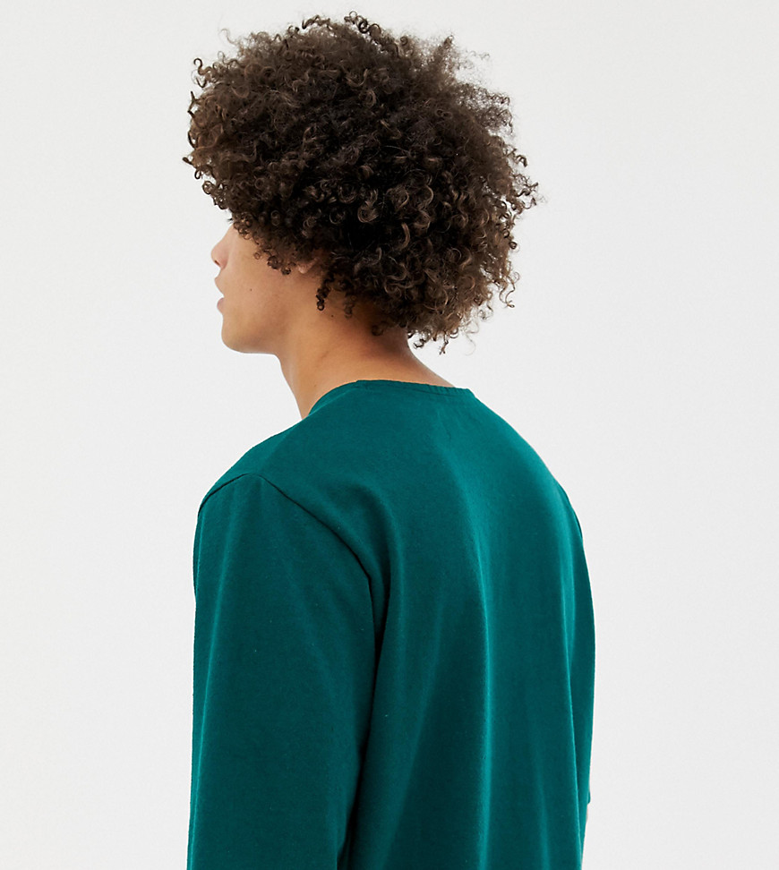 Noak – Oversize-t-shirt i strukturvävd jersey-Grön