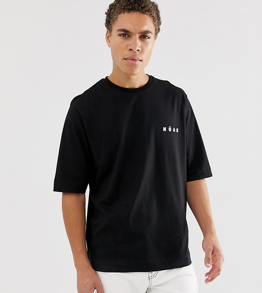 Noak - Oversized T-shirt met logo-Zwart