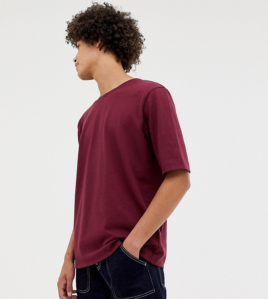 Noak - Oversized T-shirt van jersey met textuur-Rood