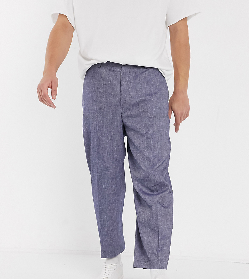 Noak - Pantaloni a fondo ampio eleganti di jeans-Navy