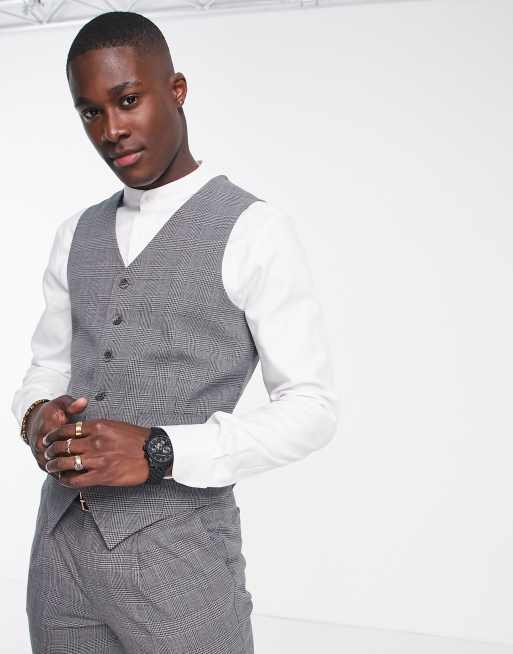 Asos waistcoat mens sale