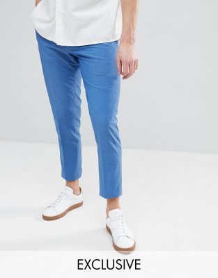 Noak w?ski spodnie-Niebieski Niebieski