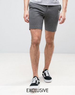 slim fit jersey shorts