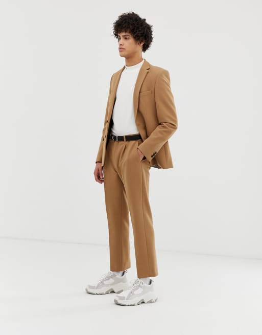 Pleated cropped trousers hotsell