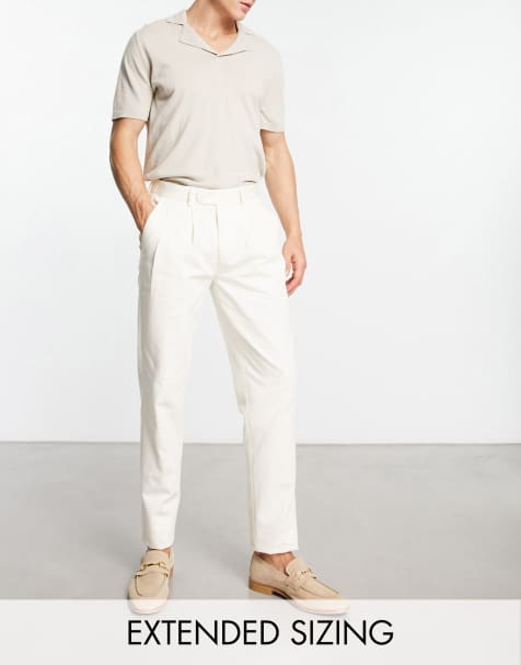 Cheap white clearance trousers