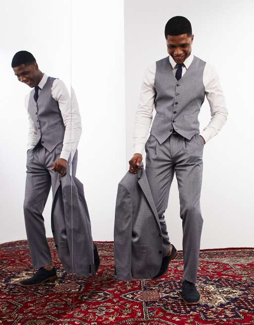 Blue pants best sale grey vest