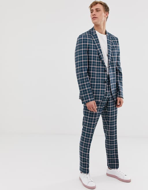 Noak slim suit in crosshatch, 2 of 3