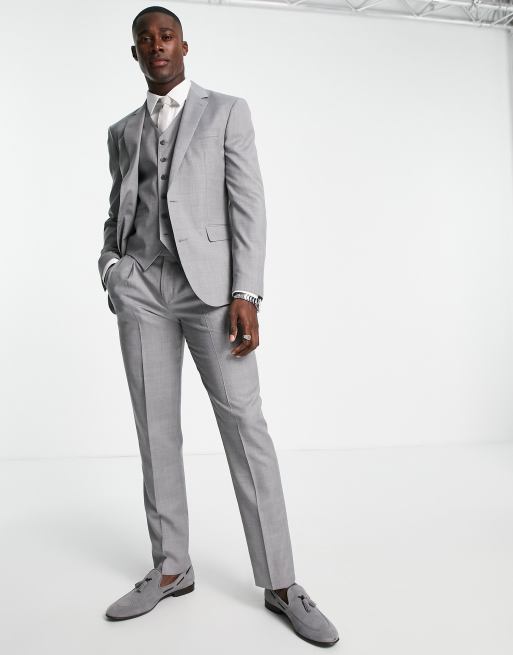 Super 120's Black Slim Fit Suit