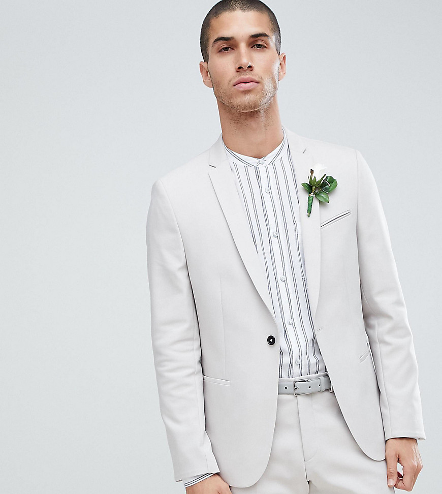 Noak slim wedding suit jacket-Grey