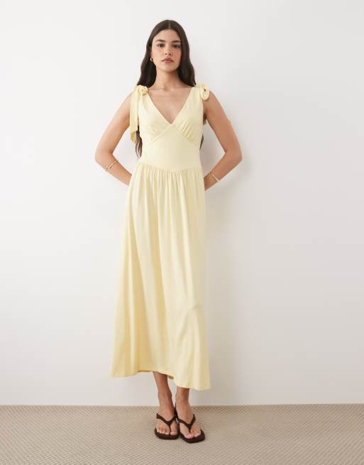 knee length dresses for ladies Salty Palm Addison Midi Dress Deco Trim – James St Boutique