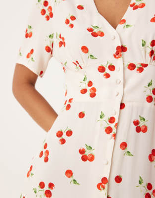 Nobody's Child Alexa mini dress in white tomato print