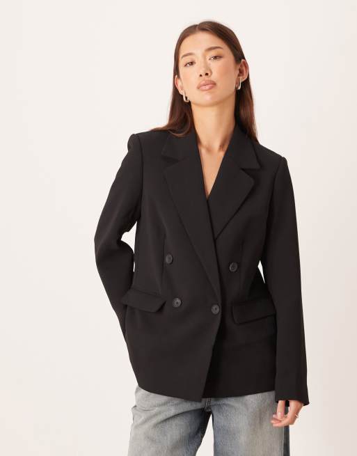Nobody's Child - Alicia - Blazer à double boutonnage - Noir