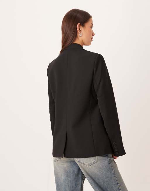 Nobody's Child - Alicia - Sort og dobbeltradet blazer - Del af sæt, 4 af 4