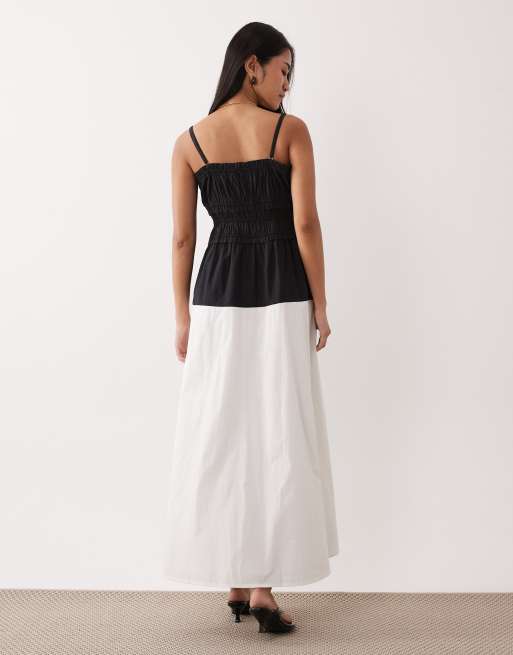 Robe Longue Soirée White House Black Market Noire Sans Bretelles Taille 4