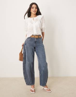 NOBODY'S CHILD ALIYA BOHO RUFFLE BLOUSE 
