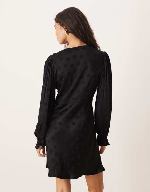 Nobody's Child - Angela - Robe courte à bordures dentelle - Noir, 4 de 4