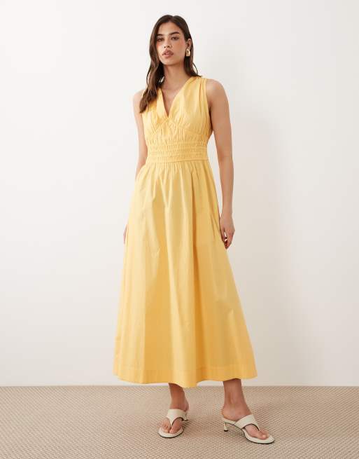 v neck cotton summer dress Uppada Womens Short Sleeve Summer Dresses Button Down Cotton Linen Dresses V Neck Maxi Dress V Neck Shirt Dress with Pockets Green Dress,XXL, Women's,