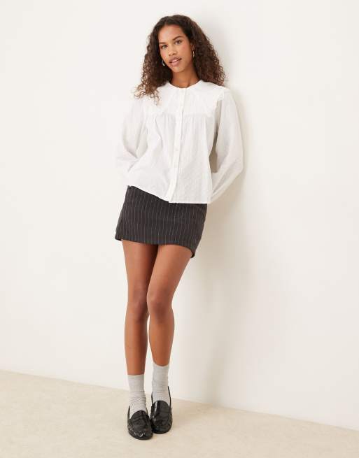 Nobody's Child - Augusta - Blouse boutonnée à col oversize - Ivoire, 2 de 4