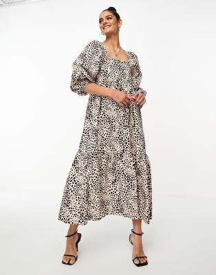 Nobody's Child Ayla oversized dress in leopard print | ASOS