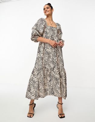 Nobody's Child Ayla oversized dress in leopard print - ASOS Price Checker