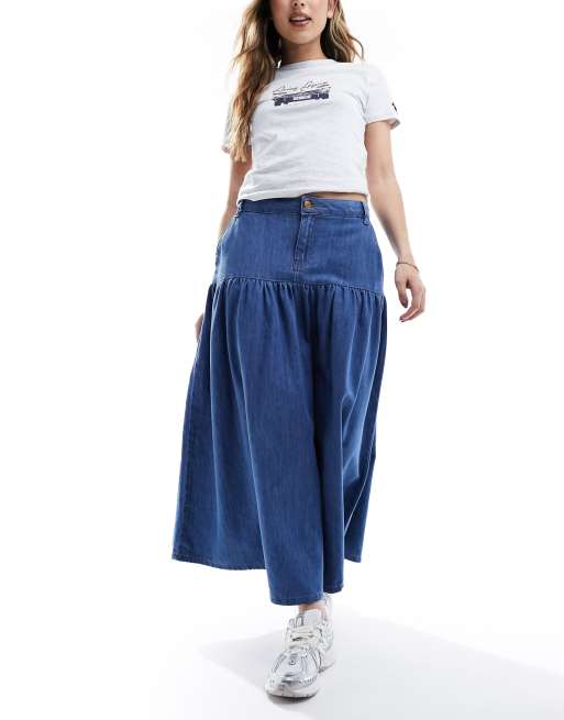 Nobody shops denim the edge skirt