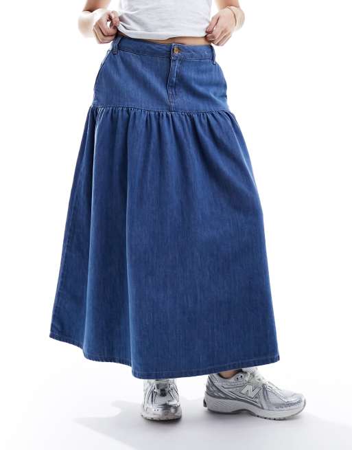 Long blue jean on sale skirts urban dictionary