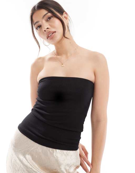 Nobody's Child bandeau top in black 