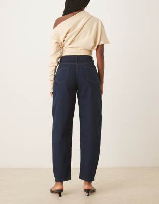 Nobody's Child Barrel Leg Jeans In Blue