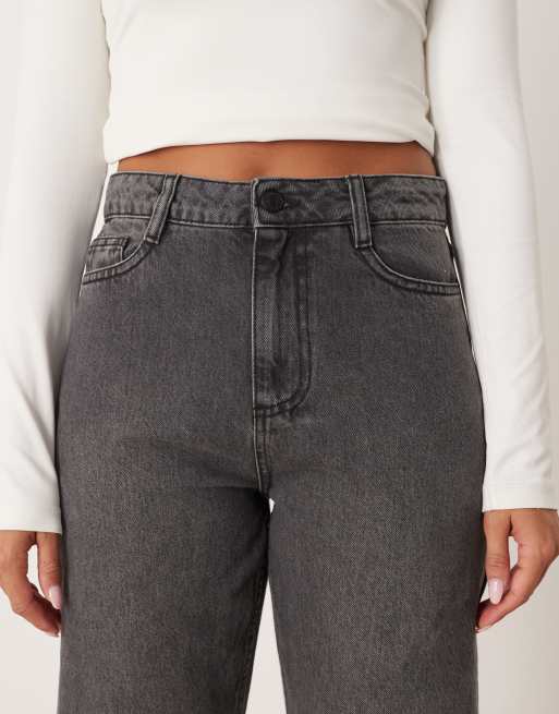 Nobody's Child – Barrel-Leg-Jeans in verwaschenem Schwarz, 5 von 5