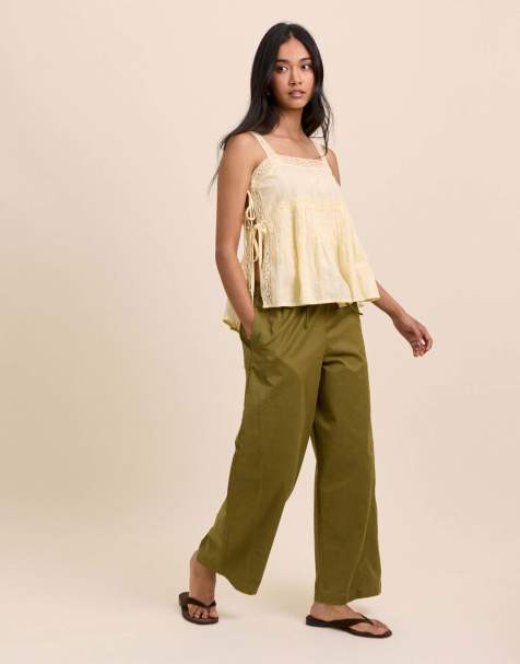 Nobody's Child Barrel leg trousers in black - view 1