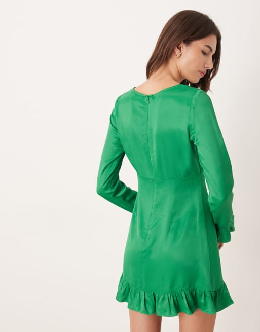 Nobody's Child Bella mini dress in green, 3 of 4