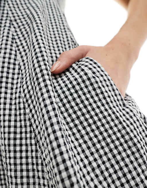 BLACK AND WHITE MICRO CHECK SHIRT IN POPLIN, CHILD BLACK AND WHITE MICRO CHECK SHIRT IN POPLIN, CHILD