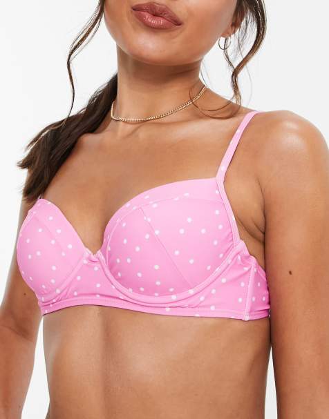 Nobody's Child bikini in pink spot 