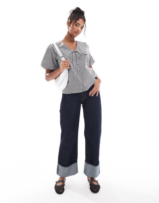 Nobody's Child - Birdie - Blouse à manches courtes - Carreaux noirs, 2 de 4