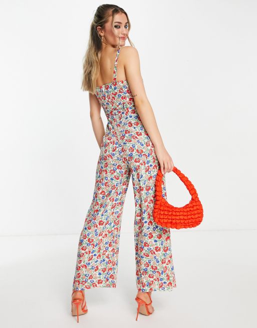 Nobody's Child – Blommig jumpsuit med vida ben, 2 av 4